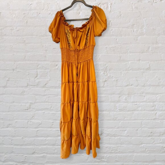 XL Taylor Swift Willow Eras Tour Peasant / Renaissance Maxi Dress / Costume - Picture 1 of 9